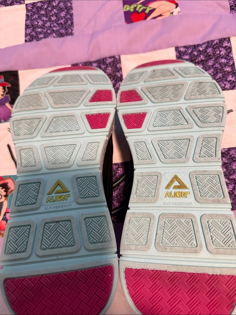 Align Women’s Black & Purple Patterned Running Sneakers